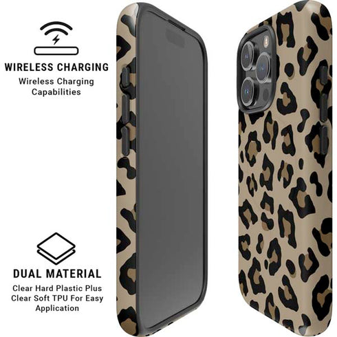 Leopard Print iPhone 16 Pro Max Magsafe Impact Case